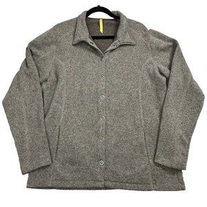 Cabela's Men's Gorpcore Shacket Long Sleeve Snap Knit Size XL Light Brown